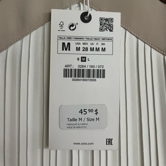 NEW. Zara Spaghetti Strap; MIDI Dress. Size M. Bust 16.5”, Hips 20”, Length 47”. - Picture 3 of 9